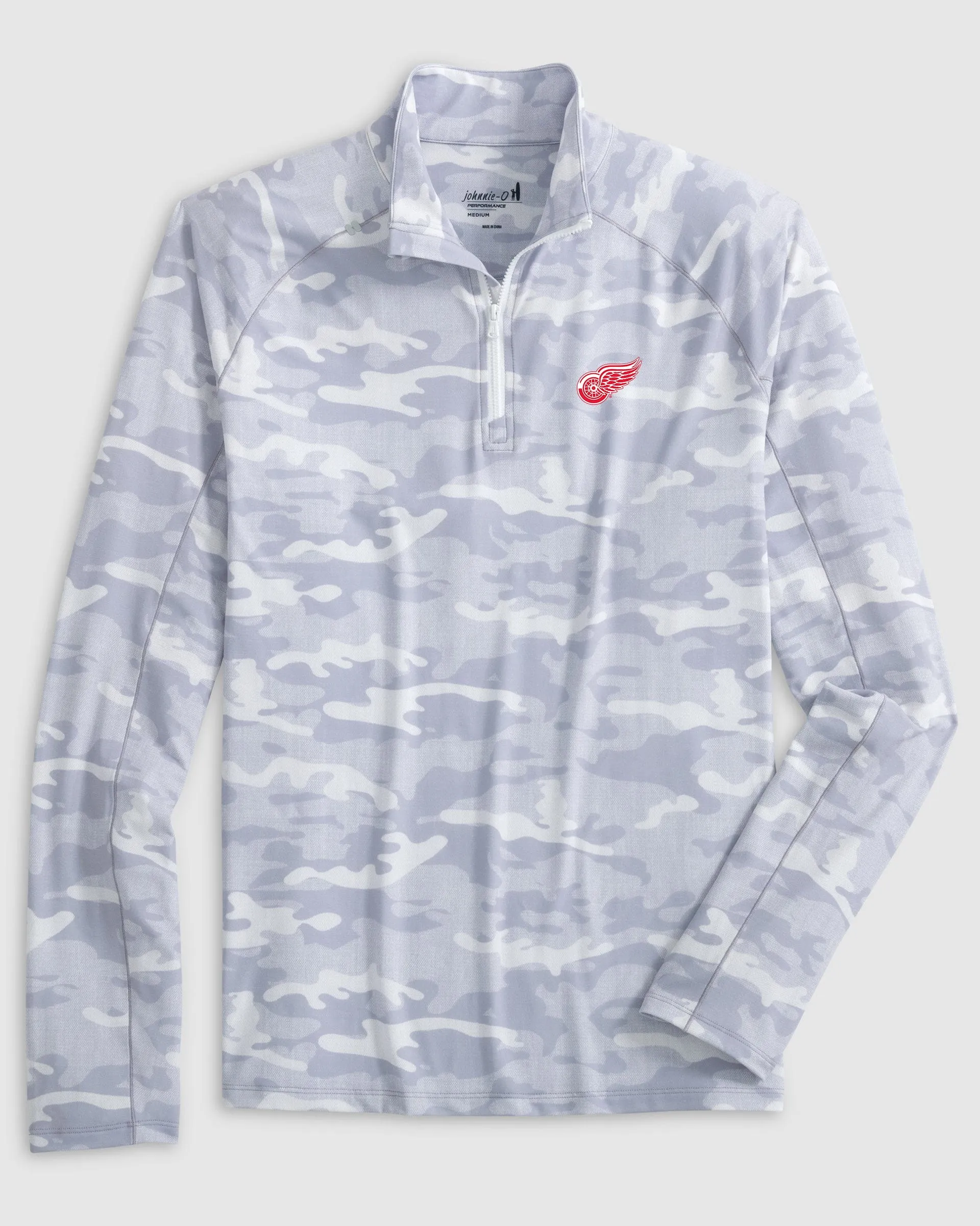 Detroit Redwings Patton Performance Camo 1/4-Zip Pullover