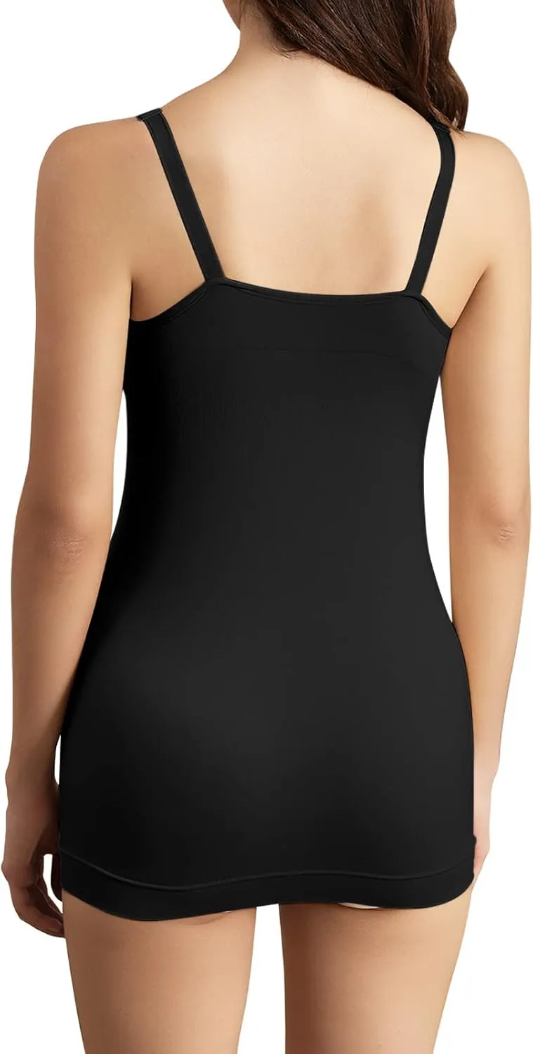 iloveSIA 3Pcs Women's Maternity Nursing Tank Tops for Breastfeeding, Maternity Cami with Built in Bra, Adjustable Straps