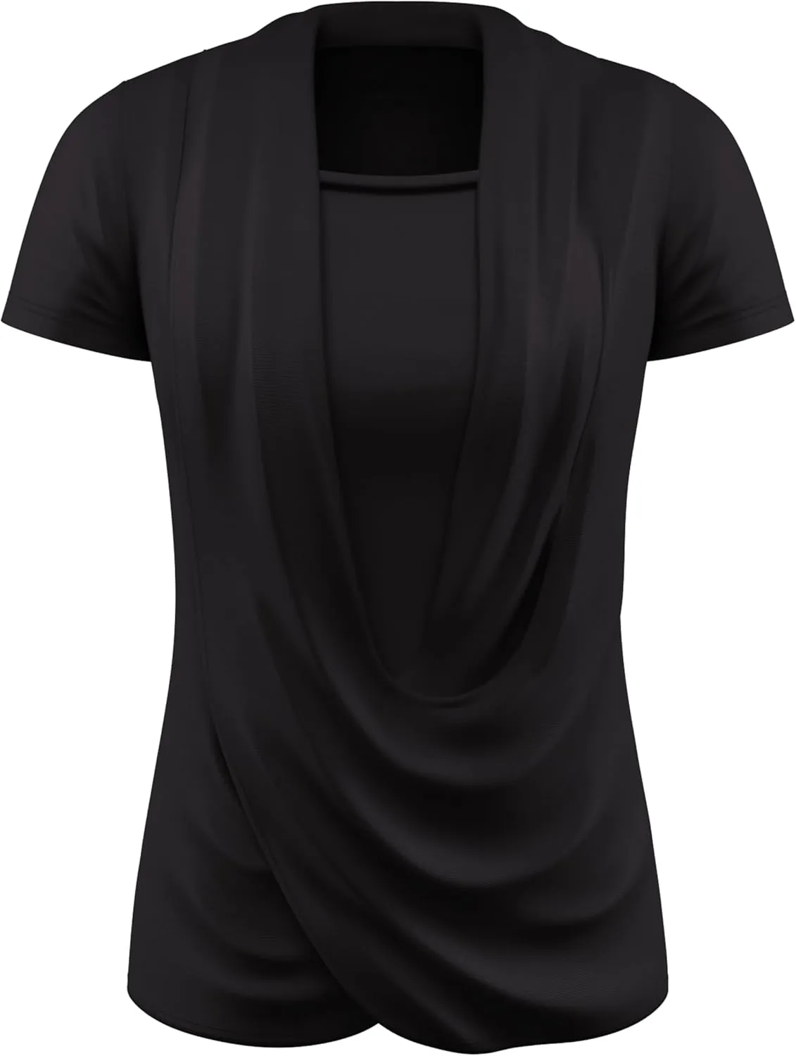Maternity Shirt Nursingwear - Side Ruched Breastfeeding Shirt Criss Cross Top with Cami | Nursing Tops