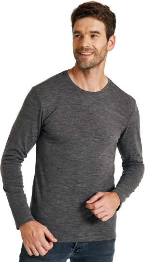 METARINO Men's Merino Wool Base Layer Merino Wool Long Sleeve Shirt for Skiing,Hiking,Cycling,Sports