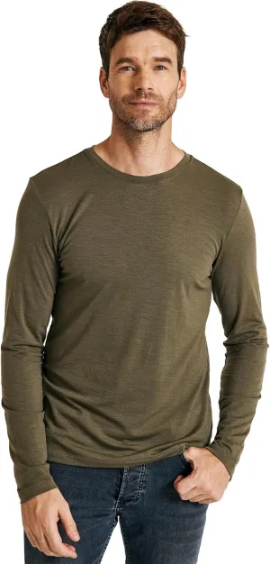 METARINO Men's Merino Wool Base Layer Merino Wool Long Sleeve Shirt for Skiing,Hiking,Cycling,Sports