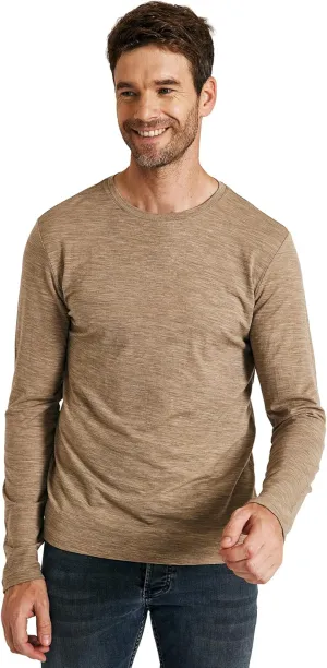 METARINO Men's Merino Wool Base Layer Merino Wool Long Sleeve Shirt for Skiing,Hiking,Cycling,Sports