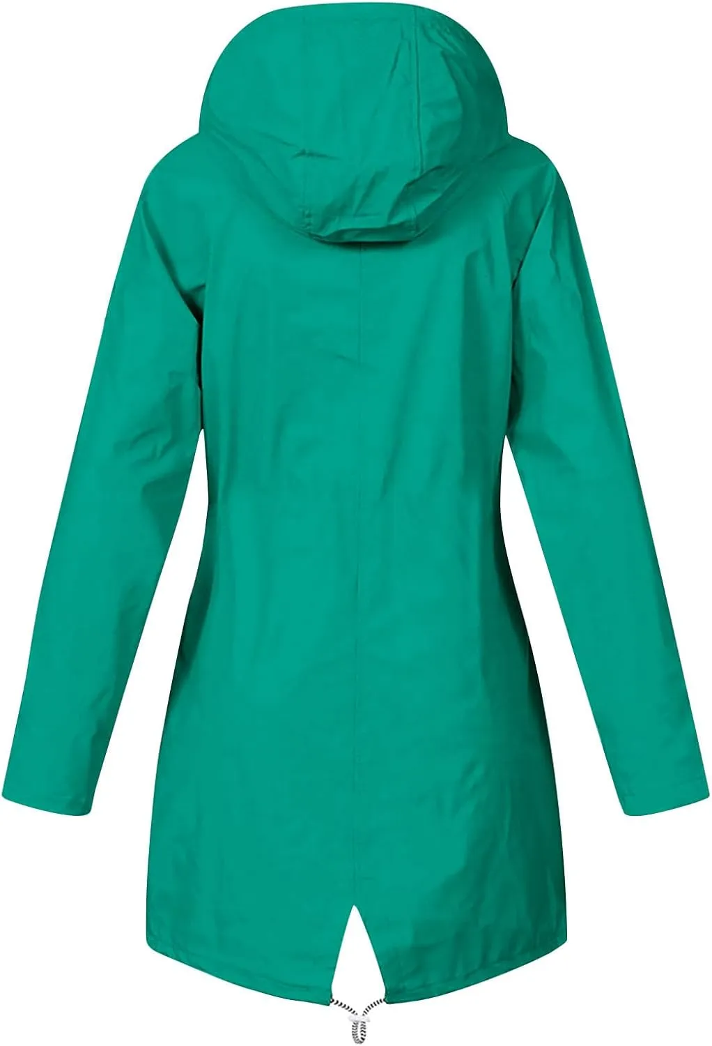 Rain Jacket for Women Lightweight Long Hooded Raincoat Waterproof Outdoor Hiking Travel Windbreaker Trench Coats