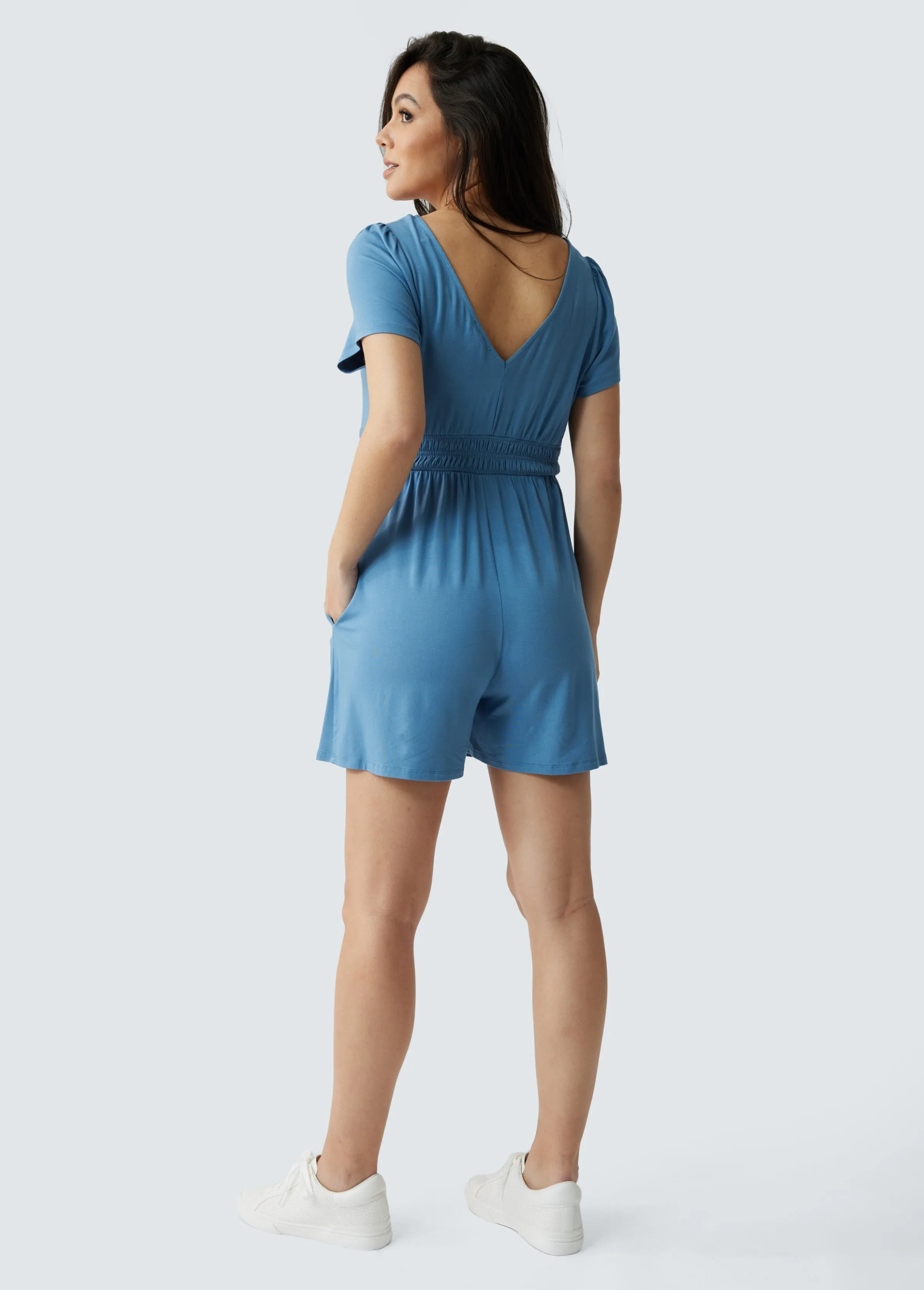 Soft Knit Maternity Romper